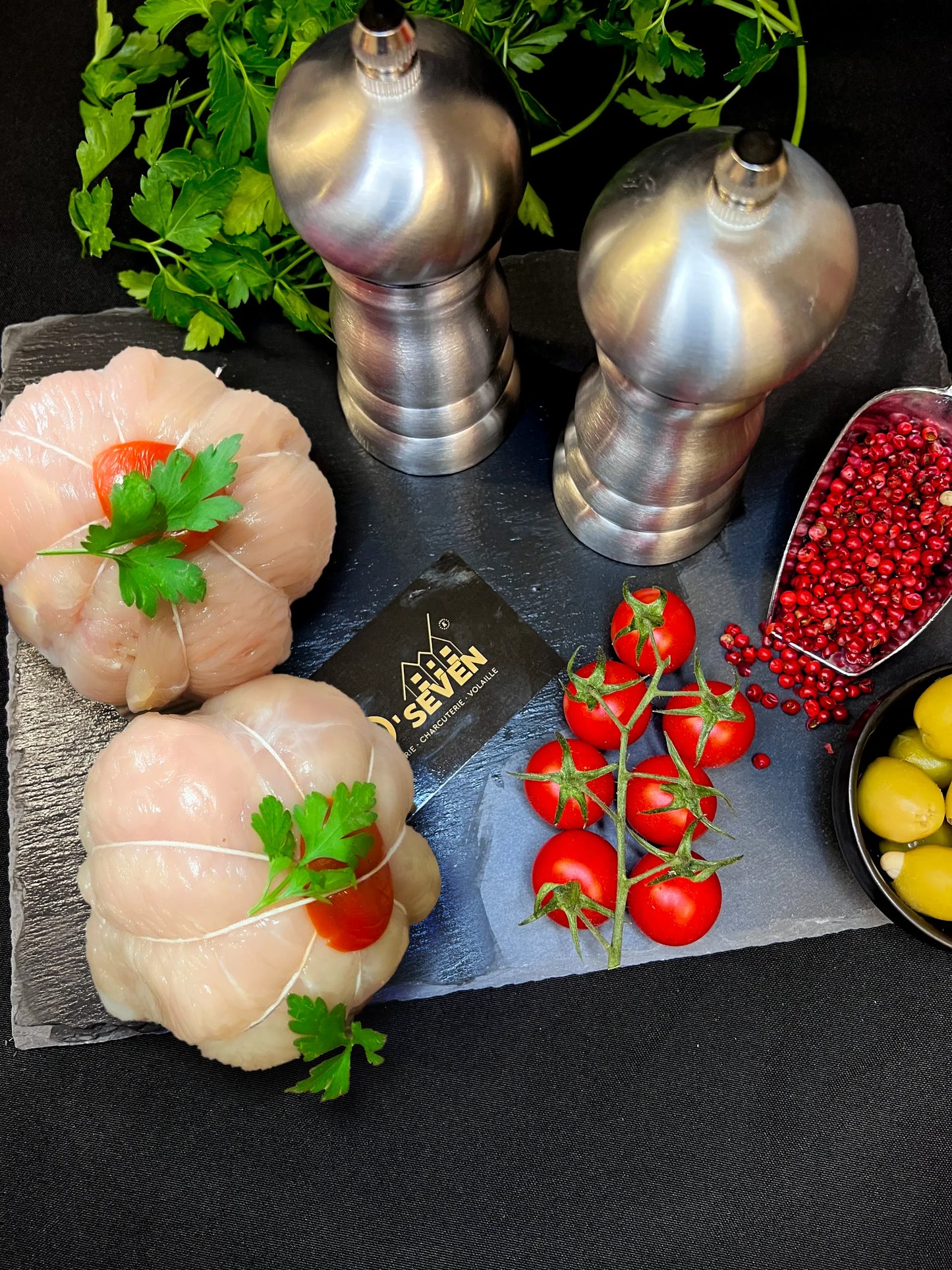 paupiette de veau recouverte de dinde