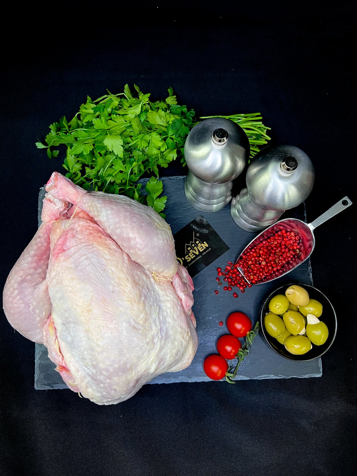 Poulet Fermier cacher à la boucherie oseven et sur oseven.fr